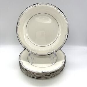Vintage Noritake Fine China Sterling Cove 7720 Set of 6 Salad Plates 8.25”